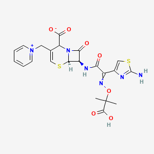 molecular formula C22H22N6O7S2 B1456495 2-CeftazidiMe CAS No. 217796-42-4