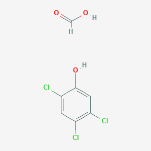 molecular formula C7H5Cl3O3 B1456496 Phenol, 2,4,5-trichloro-, formate CAS No. 33104-36-8