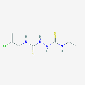 molecular formula C7H13ClN4S2 B14564996 N~1~-(2-Chloroprop-2-en-1-yl)-N~2~-ethylhydrazine-1,2-dicarbothioamide CAS No. 61784-84-7