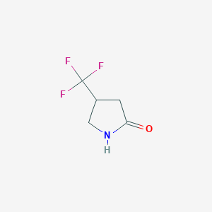 molecular formula C5H6F3NO B1456503 4-(Trifluoromethyl)pyrrolidin-2-one CAS No. 664304-83-0