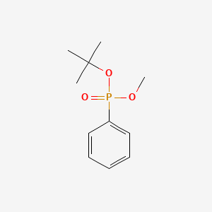 molecular formula C11H17O3P B14565047 tert-Butyl methyl phenylphosphonate CAS No. 61733-61-7
