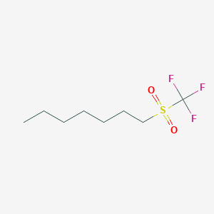 molecular formula C8H15F3O2S B14565119 1-(Trifluoromethanesulfonyl)heptane CAS No. 61795-00-4