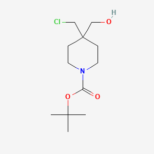 Tert-butyl 4-(chloromethyl)-4-(hydroxymethyl)piperidine-1-carboxylate