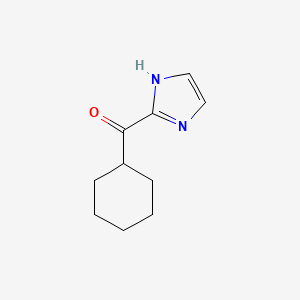 molecular formula C10H14N2O B1456514 2-cyclohexanecarbonyl-1H-imidazole CAS No. 61985-28-2