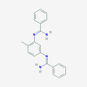 molecular formula C21H20N4 B14565179 N',N''-(4-Methyl-1,3-phenylene)dibenzenecarboximidamide CAS No. 61657-51-0