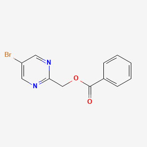 molecular formula C12H9BrN2O2 B1456520 (5-Bromopyrimidin-2-yl)methyl benzoate CAS No. 1025351-12-5