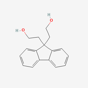 molecular formula C17H18O2 B1456524 2,2'-(9H-fluorene-9,9-diyl)diethanol CAS No. 203070-78-4