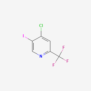 molecular formula C6H2ClF3IN B1456525 4-Chloro-5-iodo-2-(trifluoromethyl)pyridine CAS No. 1027818-88-7