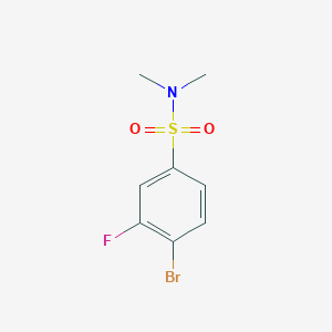molecular formula C8H9BrFNO2S B1456527 4-bromo-3-fluoro-N,N-dimethylbenzenesulfonamide CAS No. 779331-34-9