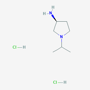 molecular formula C7H18Cl2N2 B1456528 (3S)-1-(propan-2-yl)pyrrolidin-3-amine dihydrochloride CAS No. 914498-27-4