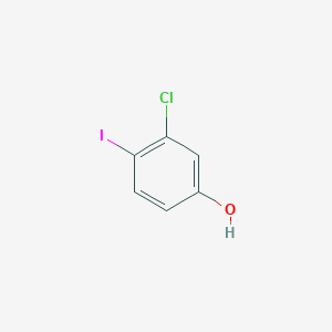 molecular formula C6H4ClIO B1456533 3-Chloro-4-iodophenol CAS No. 855403-42-8