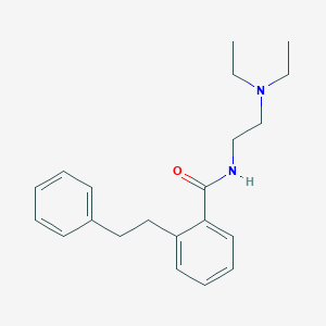 molecular formula C21H28N2O B14565333 N-[2-(Diethylamino)ethyl]-2-(2-phenylethyl)benzamide CAS No. 61321-78-6