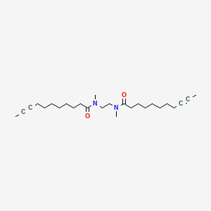 molecular formula C26H44N2O2 B14565341 N,N'-(Ethane-1,2-diyl)bis(N-methylundec-9-ynamide) CAS No. 61797-47-5