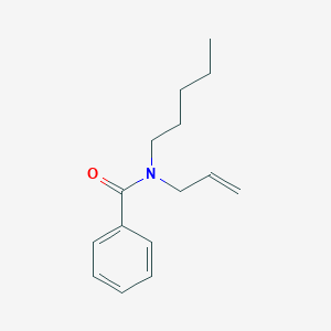 molecular formula C15H21NO B14565360 Benzamide, N-pentyl-N-2-propenyl- CAS No. 61357-24-2