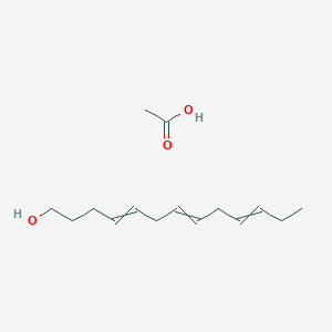 molecular formula C15H26O3 B1456538 4,7,10-Tridecatrien-1-ol, acetate CAS No. 61188-11-2