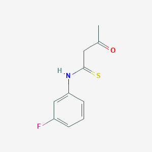 molecular formula C10H10FNOS B14565392 N-(3-Fluorophenyl)-3-oxobutanethioamide CAS No. 61524-09-2