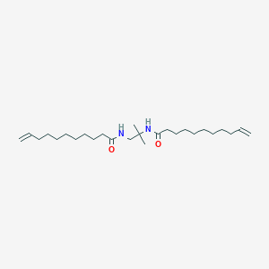 molecular formula C26H48N2O2 B14565396 N,N'-(2-Methylpropane-1,2-diyl)di(undec-10-enamide) CAS No. 61796-56-3
