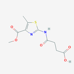 4-{[4-(Methoxycarbonyl)-5-methyl-1,3-thiazol-2-yl]amino}-4-oxobutanoic acid