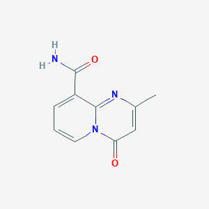 molecular formula C10H9N3O2 B14565473 2-Methyl-4-oxo-4H-pyrido[1,2-a]pyrimidine-9-carboxamide CAS No. 61316-30-1
