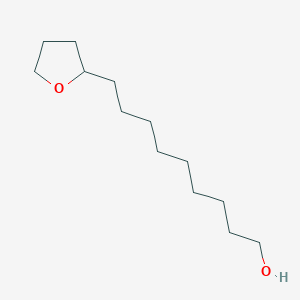 molecular formula C13H26O2 B14565476 9-(Oxolan-2-YL)nonan-1-OL CAS No. 61582-40-9