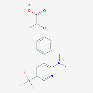 2-[4-(2-Dimethylamino-5-trifluoromethyl-pyridin-3-yl)-phenoxy]-propionic acid