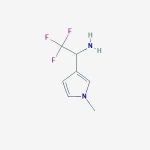 2,2,2-trifluoro-1-(1-methyl-1H-pyrrol-3-yl)ethan-1-amine