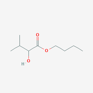 molecular formula C9H18O3 B14565551 Butyl 2-hydroxy-3-methylbutanoate CAS No. 61574-62-7