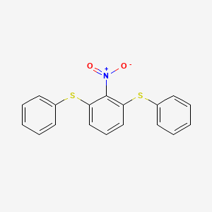 Benzene, 2-nitro-1,3-bis(phenylthio)-