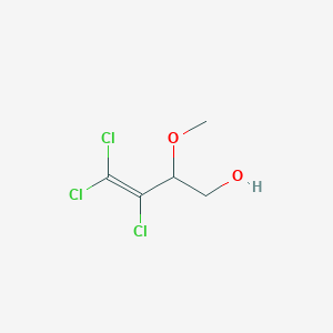 molecular formula C5H7Cl3O2 B14565579 3,4,4-Trichloro-2-methoxybut-3-en-1-ol CAS No. 61808-89-7