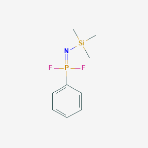 molecular formula C9H14F2NPSi B14565588 P-Phenyl-N-(trimethylsilyl)phosphonimidic difluoride CAS No. 61701-83-5