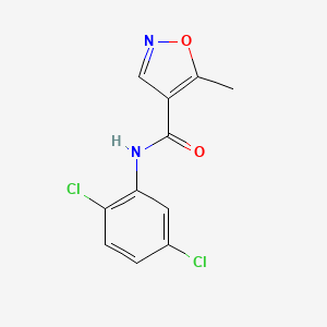 molecular formula C11H8Cl2N2O2 B14565736 N-(2,5-Dichlorophenyl)-5-methyl-1,2-oxazole-4-carboxamide CAS No. 61669-25-8