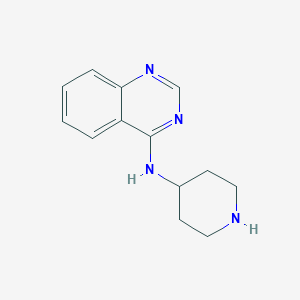 molecular formula C13H16N4 B1456574 N-(Piperidin-4-yl)quinazolin-4-amine CAS No. 1183120-04-8