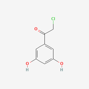 molecular formula C8H7ClO3 B1456575 2-Chloro-1-(3,5-dihydroxyphenyl)ethanone CAS No. 39878-43-8