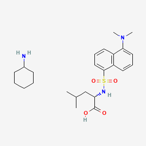 molecular formula C24H37N3O4S B1456577 Dansyl-L-leucine cyclohexylammonium salt CAS No. 42954-58-5