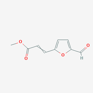 molecular formula C9H8O4 B1456579 Methyl 3-(5-formylfuran-2-yl)prop-2-enoate CAS No. 94719-60-5