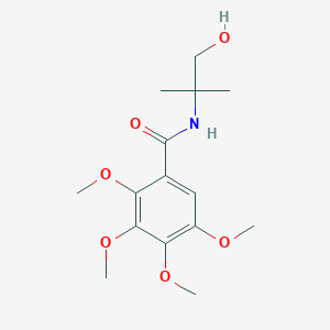 molecular formula C15H23NO6 B1456588 N-(1-hydroxy-2-methylpropan-2-yl)-2,3,4,5-tetramethoxybenzamide CAS No. 422506-95-4