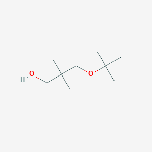 molecular formula C10H22O2 B14565927 4-tert-Butoxy-3,3-dimethylbutan-2-ol CAS No. 61478-20-4