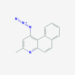 molecular formula C14H10N4 B14565961 1-Azido-3-methylbenzo[F]quinoline CAS No. 61773-09-9