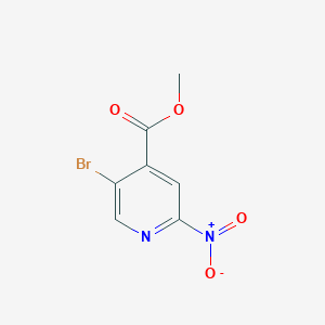 molecular formula C7H5BrN2O4 B1456601 5-溴-2-硝基异烟酸甲酯 CAS No. 1356412-83-3