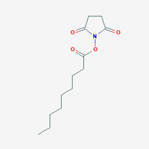 molecular formula C13H21NO4 B1456604 2,5-Dioxopyrrolidin-1-yl nonanoate CAS No. 104943-23-9
