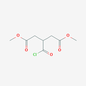 molecular formula C8H11ClO5 B14566042 Dimethyl 3-(chlorocarbonyl)pentanedioate CAS No. 61495-23-6