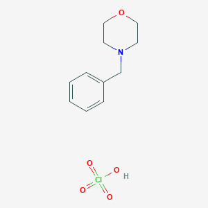 molecular formula C11H16ClNO5 B14566044 Morpholine, 4-(phenylmethyl)-, perchlorate CAS No. 61777-46-6