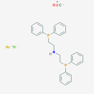 molecular formula C29H29BNOP2Ru B1456608 Carbonylhydrido(tetrahydroborato)[bis(2-diphenylphosphinoethyl)amino]ruthenium(II) CAS No. 1295649-41-0