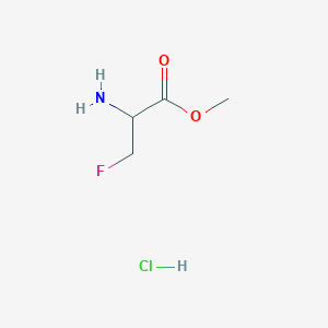 molecular formula C4H9ClFNO2 B145661 Methyl 2-amino-3-fluoropropanoate hydrochloride CAS No. 136581-47-0