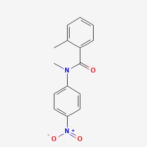 molecular formula C15H14N2O3 B14566108 N,2-Dimethyl-N-(4-nitrophenyl)benzamide CAS No. 61494-33-5