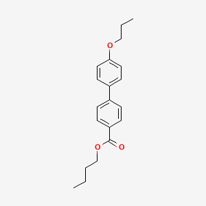 molecular formula C20H24O3 B14566121 Butyl 4'-propoxy[1,1'-biphenyl]-4-carboxylate CAS No. 61313-87-9