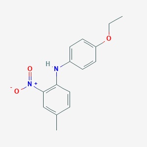 molecular formula C15H16N2O3 B14566132 N-(4-Ethoxyphenyl)-4-methyl-2-nitroaniline CAS No. 61587-17-5