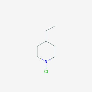 molecular formula C7H14ClN B14566139 1-Chloro-4-ethylpiperidine CAS No. 61573-36-2