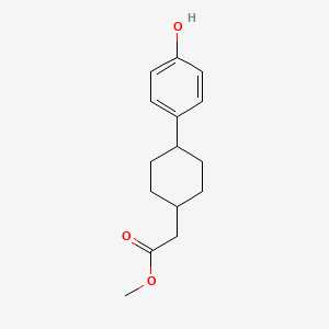 molecular formula C15H20O3 B1456623 Methyl 2-((1s,4s)-4-(4-hydroxyphenyl)cyclohexyl)acetate CAS No. 701232-67-9