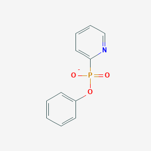 molecular formula C11H9NO3P- B14566253 Phenyl pyridin-2-ylphosphonatato CAS No. 61864-95-7